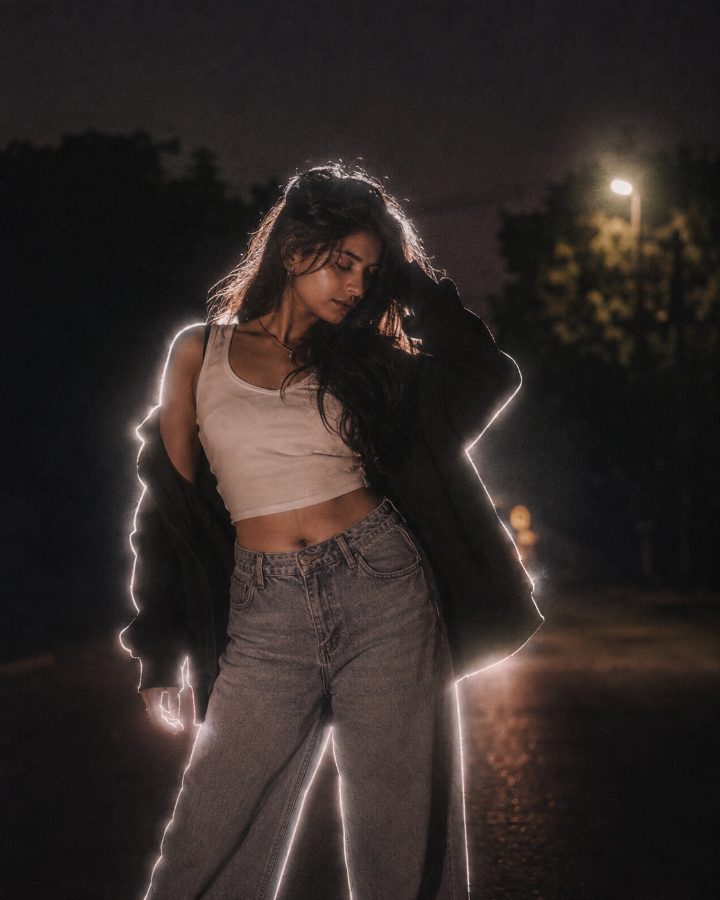 Preview for Cinematic Night Glow: Luminous Rim Light Portrait