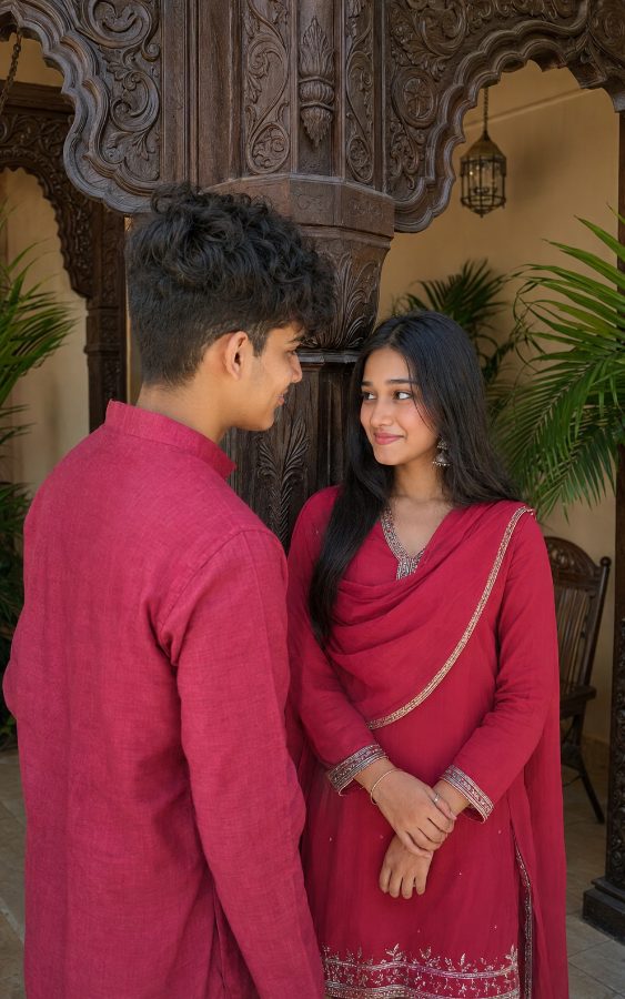 Preview for Traditional couple romantic photo prompt