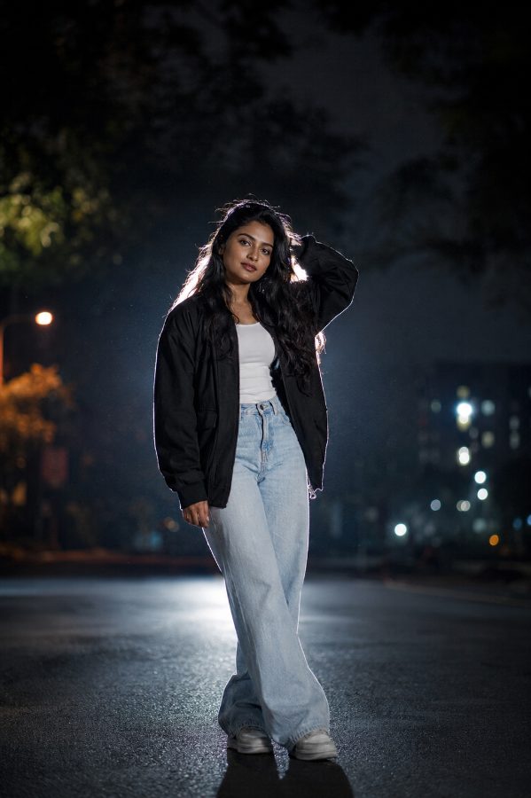 Preview for Midnight Glow: Cinematic Backlit Street Portrait